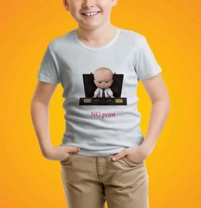 چاپ تی شرت های بچه گانه با طرح های کودکانه